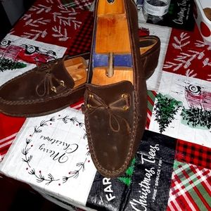 Bally suede 13D brn loafers